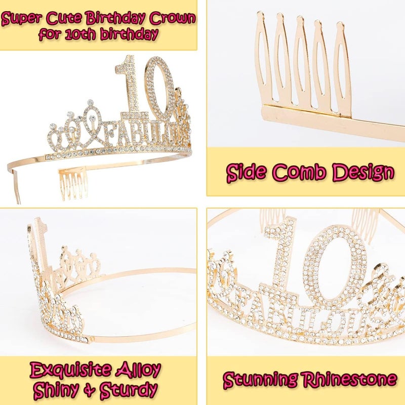 Hapdoo 10th Birthday Sash and Crown - Image 4